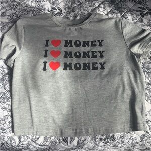 SHEIN Grey Crop Top 
Size: M